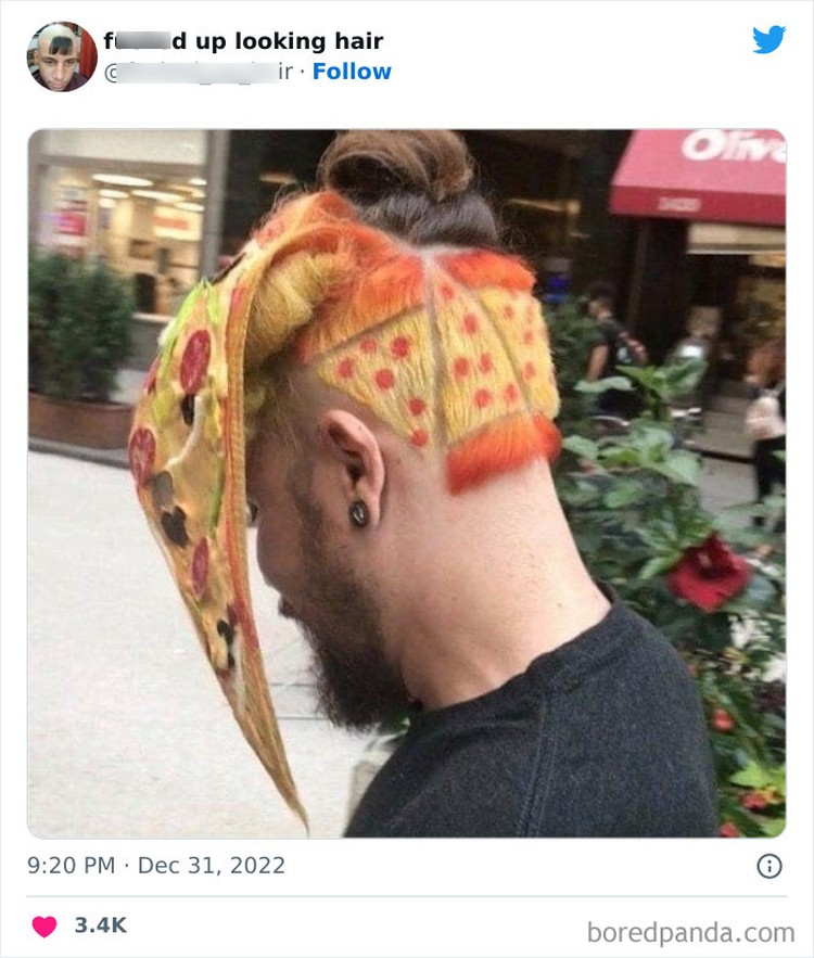 Model rambut unik dan tidak biasa di internet.
