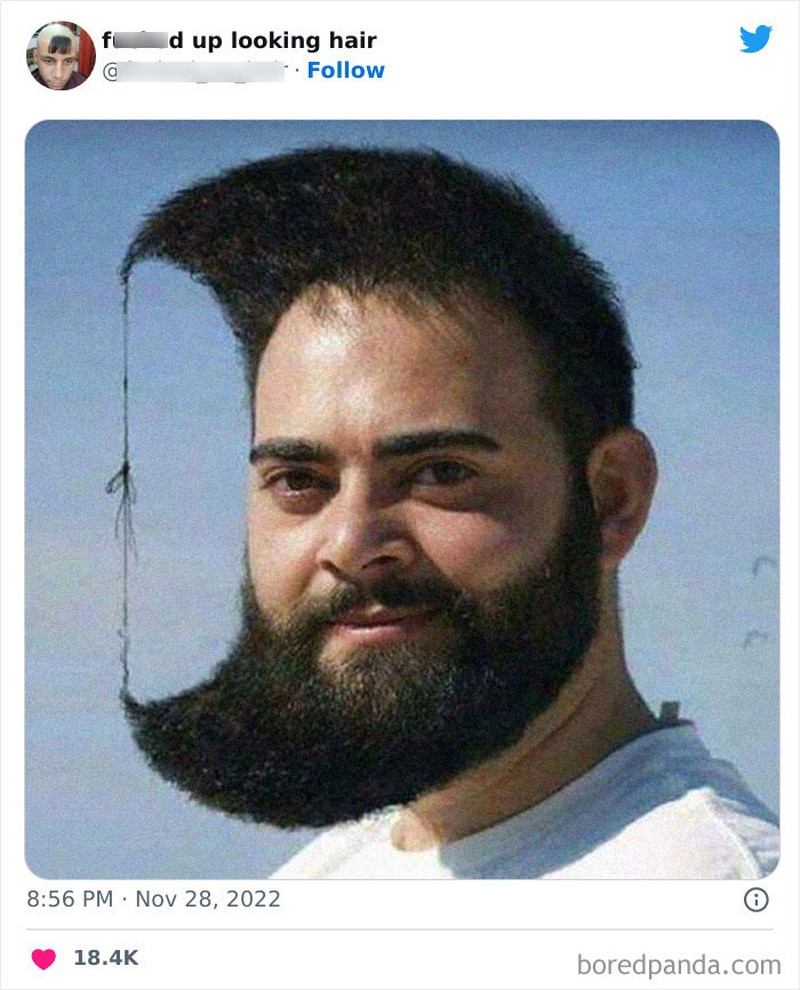 Model rambut unik dan tidak biasa di internet.