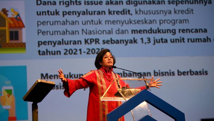 Menteri Keuangan RI Sri Mulyani memaparkan kepada BTN agar senantiasa menjaga kesehatan fundamental keuangannya agar dapat menciptakan nilai tambah dan sinergi ke berbagai institusi/lembaga di ekosistem perumahan.