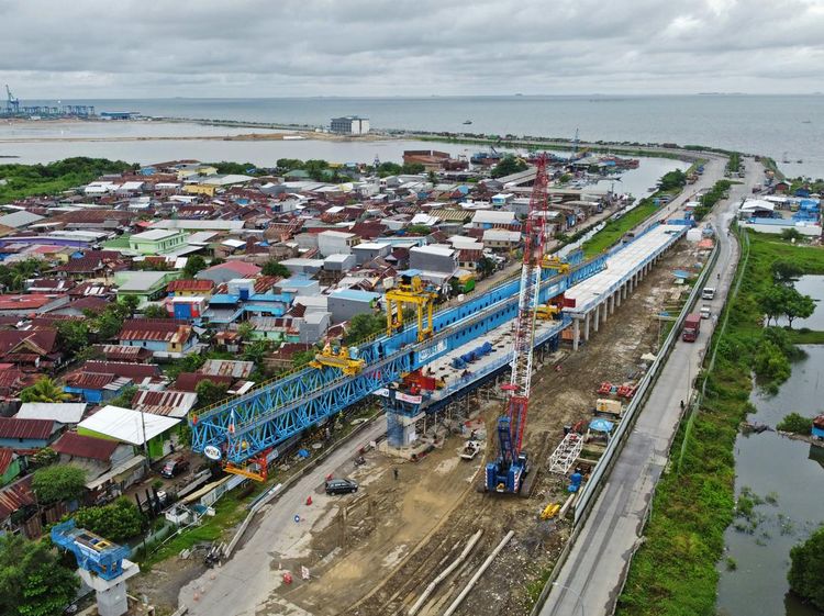 Penampakan Terkini Proyek Tol Makassar New Port