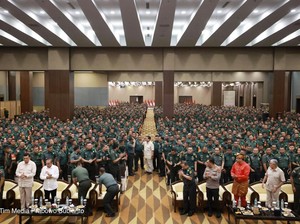 Prabowo Berterima Kasih ke Babinsa di Medan: Kalian Ujung Tombak