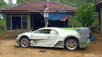 Proses pembuatan replika Bugatti Vision GT di Bangkalan/Foto: Kamaluddin