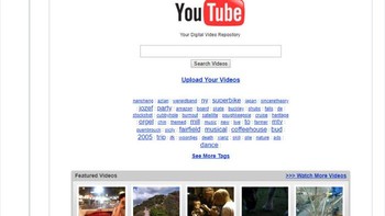 Begini tampilan YouTube di 2005. Foto: Twitter/RetroTechDreams