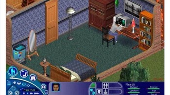 Begini game The Sim di tahun 2000.Foto: Twitter/RetroTechDreams