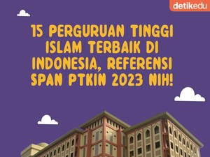 Infografis: 15 Perguruan Tinggi Islam Terbaik di RI, Referensi SPAN PTKIN 2023