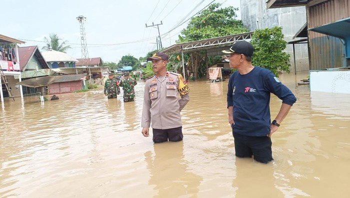 Banjir di Kecamatan Pengaron, Banjar, Kalsel.