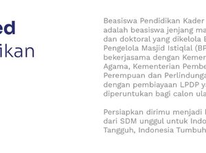 Beasiswa LPDP Pendidikan Kader Ulama 2023 Sudah Dibuka, Cek Skema Pembiayaan dan Syaratnya