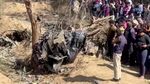 Penampakan Puing Jet Tempur India yang Tabrakan Saat Latihan