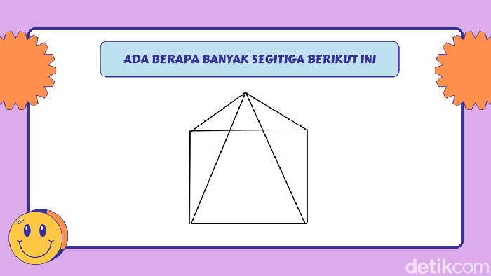 Bisa Tebak Ada Berapa Segitiga? Bisa Jawab Semua, Tandanya Punya Bibit Jenius