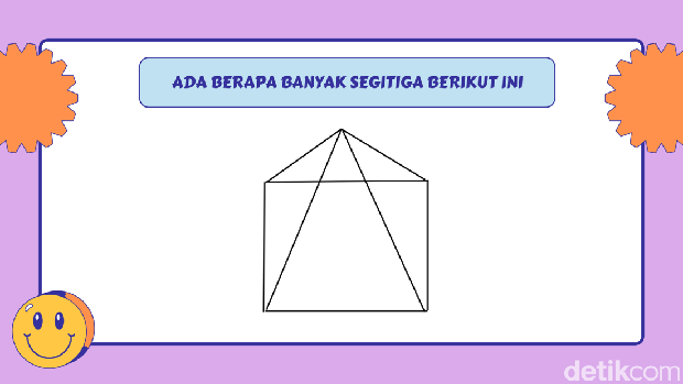 asah otak Bisa Tebak Ada Berapa Segitiga? Bisa Jawab Semua, Tandanya Punya Bibit Jenius
