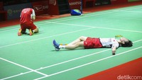 Liu Sheng Shu/Zhang Shu Xian mampu mengatasi perlawanan mantan ganda putri nomor satu dunia, Yuki Fukushima/Sayaka Hirota.