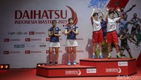 Liu Sheng Shu dan Zhang Shu Xian menjadi juara Indonesia Masters 2023.