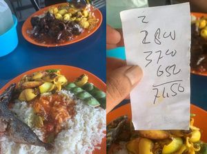 Netizen Ini Kesal Beli Nasi Cumi, Kena Getok Harga Sebesar Rp 250 Ribuan