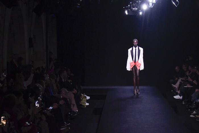 PARIS, FRANCE - JANUARY 25: (EDITORIAL USE ONLY - For Non-Editorial use please seek approval from Fashion House) Models walk the runway during the Valentino Haute Couture Spring Summer 2023 show as part of Paris Fashion Week on January 25, 2023 in Paris, France. (Photo by Jacopo Raule/Getty Images)