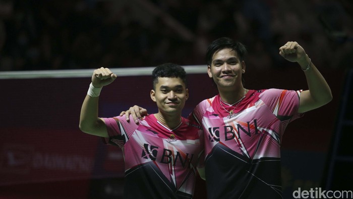 Indonesia meraih dua gelar dalam Indonesia Masters 2023. Setelah Jonatan Christie, kini Leo Rolly Carnando/Daniel Marthin tampil sebagai juara.