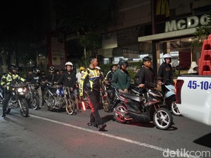 Razia Knalpot Brong di Kota Kediri, 30 Motor-Pengendara Diamankan