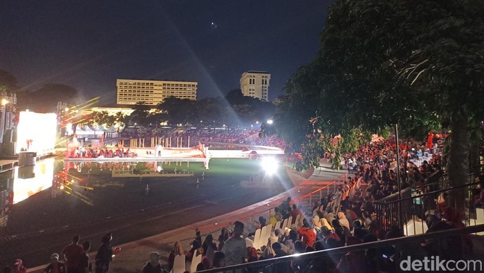 Perayaan Imlek di Lapangan Banteng (Tiara Aliya/detikcom)