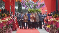 Perayaan Imlek Nasional 2023 mengusung tema Bersyukur, Bangkit, dan Maju Bersama.