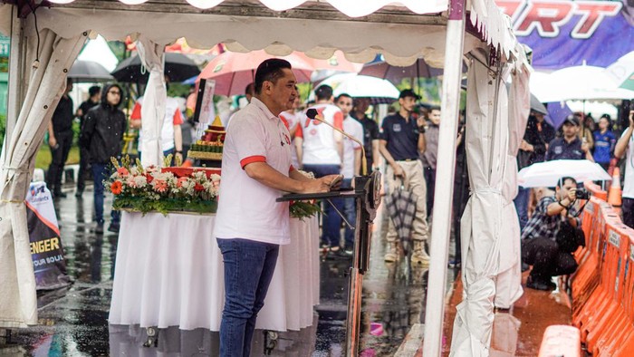 Kapolda Metro Jaya Irjen Fadil Imran hadiri gelaran street race di Kemayoran, Jakarta, Sabtu (28/1) kemarin. Rencananya akan dibangun lintasan permanen street race.