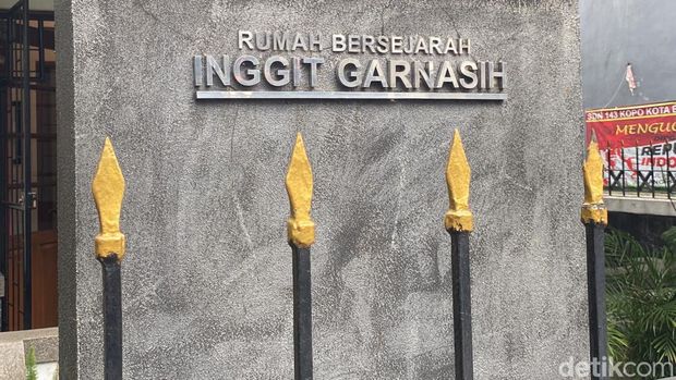 Rumah Bersejarah Inggit Garnasih di Jalan Ibu Inggit Garnasih, Kelurahan Nyengseret, Kecamatan Astanaanyar, Kota Bandung, Minggu (29/1/2023).