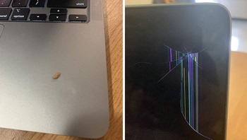 Layar laptop rusak gara-gara satu butir beras. Mungkin lain kali bisa dibersihkan dulu area laptop, sebelum menutup layarnya. Foto: (Bored Panda).