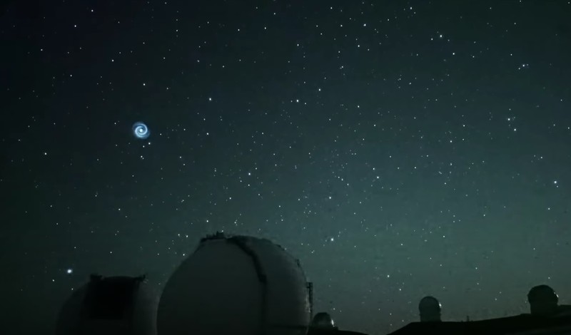 Spiral Misterius di Langit Hawaii Ternyata Bahan Bakar Roket