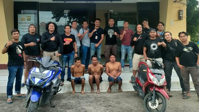3 perampok Minimarket asal OKI, ditangkap usai beraksi di Muara Enim, Sumsel. (Foto. Istimewa)