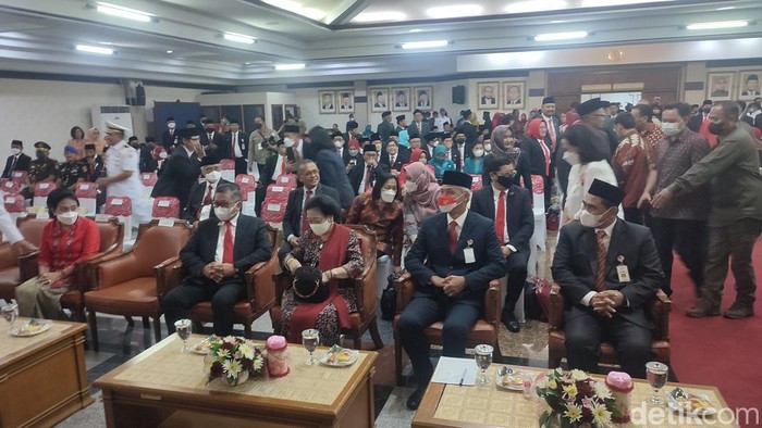 Acara pelantikan Wali Kota Semarang di Gedung Gradika, Jalan Pahlawan, Semarang, Senin (30/1/2023).