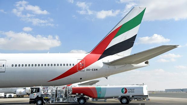 BBM SAF di Boeing 777-300ER Emirates
