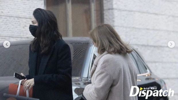 Dispatch membagikan foto eksklusif yang memperlihatkan Katy Louise Saunders yang sedang mempersiapkan kelahiran anak pertamanya dengan Song Joongki. (Instagram @coppamagz)