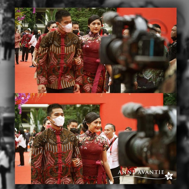 Pada acara Perayaan Imlek Nasional 2023 .... Bunda bikin baju semuanya 5 hari, tulis Bunda Anne di Instagram. Ia pun mengaku lega kreasinya dapat rampung walau harus mengerjakannya siang dan malam. (Foto: Instagram/@anneavantieheart)