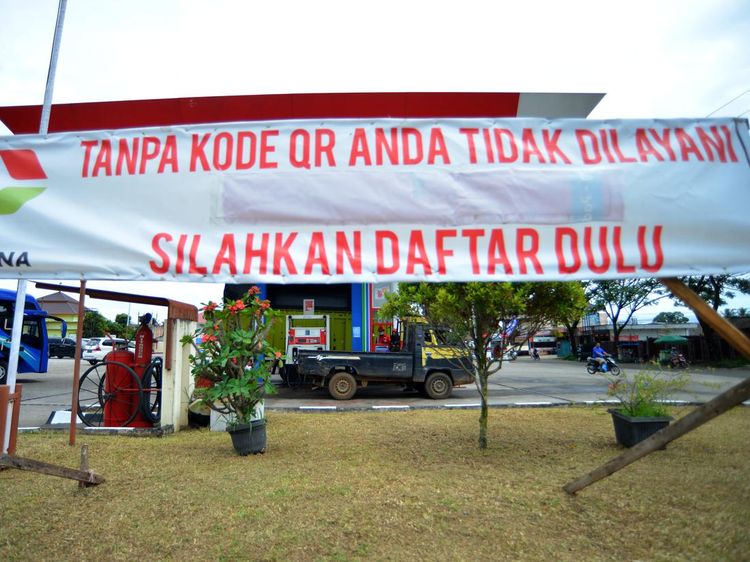 Potret Beli BBM Mulai Pakai QR Code, Lancar Nggak?