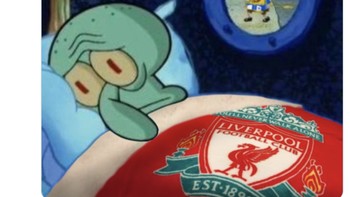 Brighton seakan jadi mimpi buruk Liverpool. Foto: Twitter