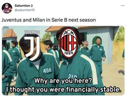 Meme Tragis Juventus dan AC Milan Kandas Berjamaah