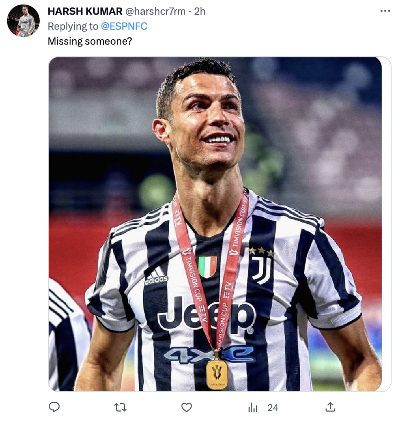 Meme Juventus dan AC Milan sama-sama kalah di Serie A.