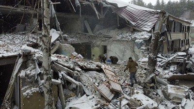 Potret RS di Rusia Hancur Diserang