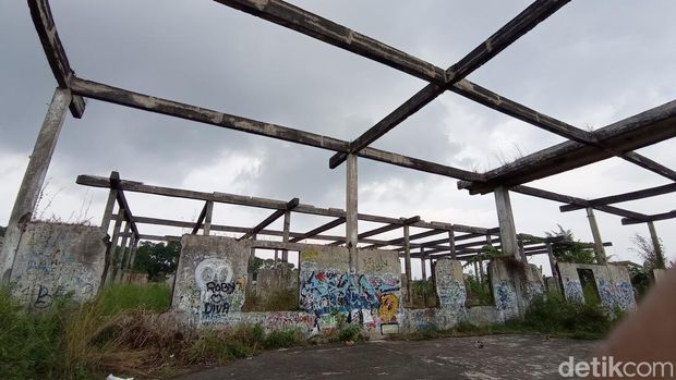 Salah satu sudut gedung tua Engsun di Tasikmalaya.