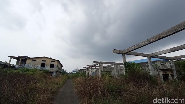 Salah satu sudut gedung tua Engsun di Tasikmalaya.