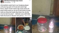 Sedih! Viral Ibu Tak Punya Uang Beli Susu Bayi, Terpaksa Diberi Air Tajin