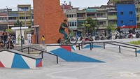 Area skatepark Putri Pinang Masak Park.