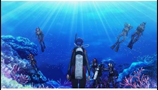 Ilustrasi judul anime lucu.