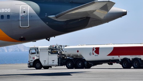 Ilustrasi bahan bakar pesawat.