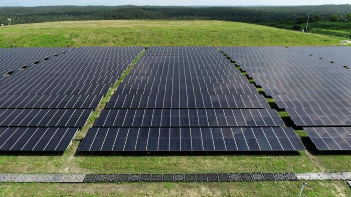 Canggih! Ini Dia Solar Panel Terbesar di Indonesia, Sudah Tahu? Guna mendukung zero emisi, perusahaan ini membangun solar panel berkapasitas 50 MW dan bakal menjadi instalasi terbesar di Indonesia yang dibangun swasta. Ini potretnya.