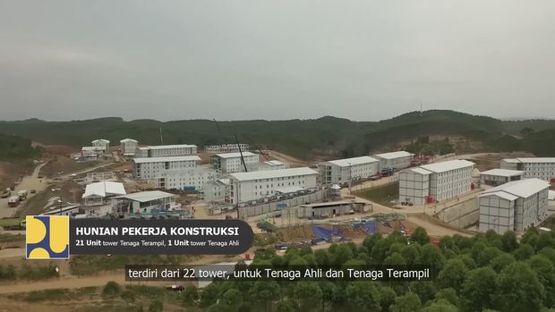 Pemerintah melalui Kementerian Pekerjaan Umum dan Perumahan Rakyat (PUPR) telah memulai pembangunan Ibu Kota Negara (IKN) Nusantara. Hingga awal tahun 2023, progres pembangunan telah mencapai 12 persen. (Tangkapan Layar Youtube Sekretariat Kabinet RI)