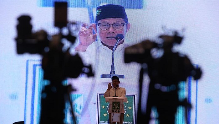 PKB menggelar Sarasehan Nasional jelang peringatan satu abad atau 100 tahun Nahdlatul Ulama. Ketum DPP PKB, Muhaimin Iskandar hadir dalam acara tersebut.