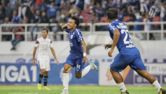 Selebrasi pemain PSIS Semarang.