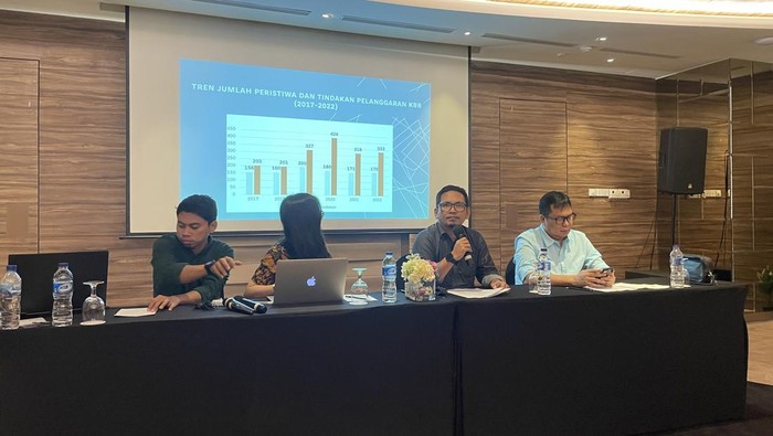 Setara Institute di Hotel Ashley, Jakarta Pusat, Selasa (31/1/2023)