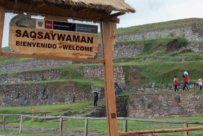 Suasana sepi di Ollantaytambo, Peru