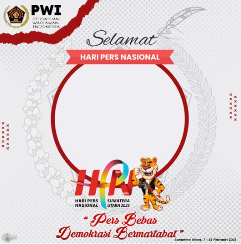 Twibbon Hari Pers Nasional 2023 bisa digunakan pada 9 Februari. Hari Pers Nasional bertujuan untuk memperingati Hari Ulang Tahun Persatuan Wartawan Indonesia.