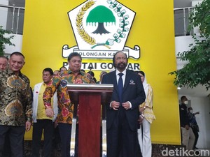 Bertemu Surya Paloh, Airlangga: Alhamdulillah Rabu Pon Bawa Berkah